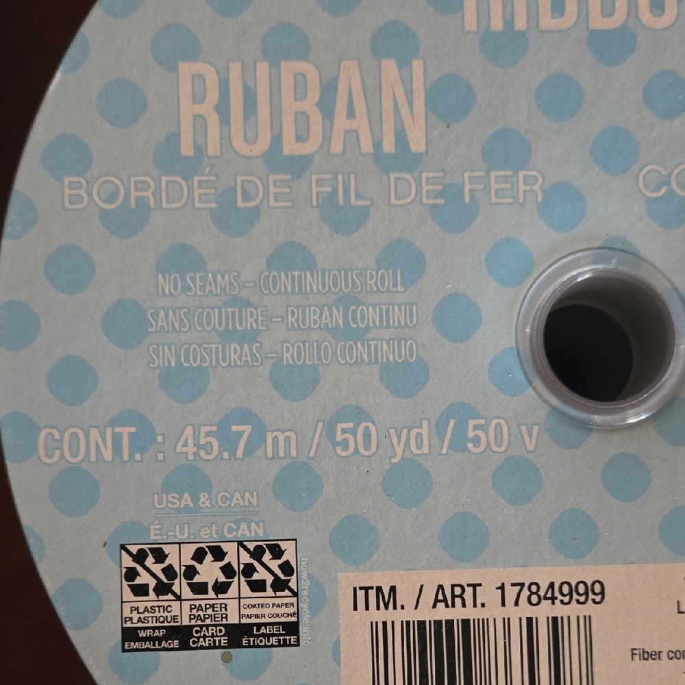 Kirkland Signature Black Ribbon with White Polka Dots - Picture 3 of 8
